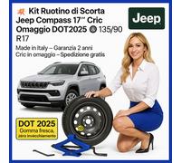 Kit Galleta Jeep Compass 17” Gato De regalo 135/90 R17 DOT25 5 Bulones