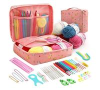 Kit Ganchillo Kits de almacenamiento multicolor for principiantes y herramientas portátiles for tejer a mano.(Fortune Cat)