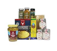 Kit Gastronomía Árabe para Cocinar en Casa Magreb y Oriente Medio con Especias y Tahini Incluye Cuscús Harissa Zaatar Ras el Hanout Zumaque Cardamomo Comino Cúrcuma y Pinchos