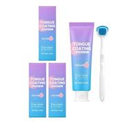 Kit Gel Et Brosse Pour Le Nettoyage De La Langue - Pour Une Bonne HygièNe | Kit de soins bucco-dentaires - Élimine efficacement la mauvaise haleine, préserve l'hygiène bucco-dentaire et frais pêche