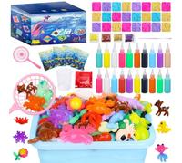 Kit Gel Magique - Activités Créatives DIY Avec 12 Moules Cartoon | Set Gel Féerique Enfant | Cadeau Garçon Fille dès 3 Ans Ans Anniversaire École Maison Jeu Créatif