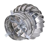 Kit generador de turbina de CA para turbina eólica Horizontal con Controlador de Carga, Tapa de ventilación de turbina eólica de Techo de Acero Inoxidable de 200 mm, Cubierta giratoria de es