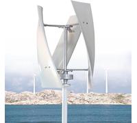 Kit generador de turbina eólica con Controlador de Carga, Equipo productor de Electricidad Vertical, generador de turbina eólica de 10000 W y 48 V - Kit de energía eólica Vertical portátil d