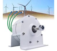 Kit generador de turbina eólica con Controlador de Carga, Equipo productor de Electricidad Vertical, generador de CA trifásico sin Engranajes de 6000 W - Solución de energía de imán permanen
