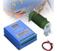 Kit generador de turbina eólica con Controlador de Carga, Equipo productor de Electricidad Vertical, Nuevo Controlador de Carga MPPT híbrido eólico-Solar Mejorado de 12 V/24 V/48 V, controla
