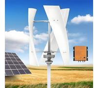 Kit generador de turbina eólica con Controlador de Carga, Equipo productor de Electricidad Vertical, turbina eólica de 14000 W, Kit generador de Eje Vertical de 12 V/24 V/48 V con controlado