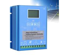 Kit generador de turbina eólica con Controlador de Carga, generador de turbina Vertical, Controlador de Carga híbrido eólico-Solar, regulador de conmutación automática MPPT para Sistemas, co