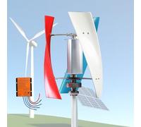 Kit generador de turbina eólica con Controlador de Carga, generador de turbina Vertical, generador de turbina eólica Vertical, Salida con Controlador, diseño aerodinámico, Ajuste automático