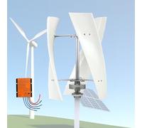 Kit generador de turbina eólica con Controlador de Carga, generador de turbina Vertical, generador de turbina eólica Vertical, Salida con Controlador, diseño aerodinámico, Ajuste automático