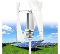 Kit generador de turbina eólica con Controlador de Carga, generador de turbina Vertical, Kit generador de turbina eólica Vertical: turbina para Barcos, cabañas, autocaravanas, cenadores y so