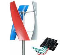 Kit generador de turbina eólica Controlador de Carga Turbinas Verticales Generador de energía eléctrica Equipo, 3000W/5000W Generador de turbina eólica 12V/24V/48V Vertical 3 Palas Imán Perm