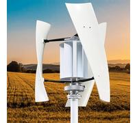 Kit generador de turbina eólica de eje vertical de alta potencia con controlador MPPT para sistemas solares híbridos, marina, RV y uso doméstico