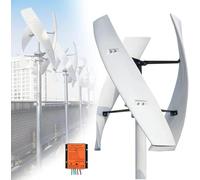 Kit generador de turbina eólica vertical portátil de 18000 W: diseño de hélice de 3 aspas con controlador de carga para soluciones energéticas marinas, de vehículos recreativos, domésticas e industria