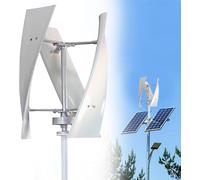 Kit generador de turbina eólica vertical portátil de 18000 W, diseño de hélice de 3 aspas con controlador de carga para soluciones energéticas marinas, para vehículos recreativos, hogares e industrias