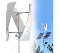 Kit generador de turbina eólica vertical portátil de 18000 W, diseño de hélice de 3 aspas con controlador de carga para soluciones energéticas marinas, para vehículos recreativos, hogares e industrias