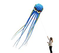 Kit gigante,26ft pulpo forma juguetes de viento,Beach Kites Adults | for Family Summer Vacation Birthday Adults Outdoor Party Backyard