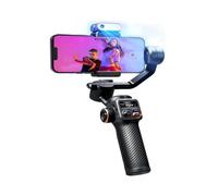 Kit Gimbal Apto for teléfono Inteligente, cardán de 3 Ejes, rastreador AI, luz de Relleno, Apto for iPhone 15 Pro MAX y estabilizador Android(M6 Kit with RC)