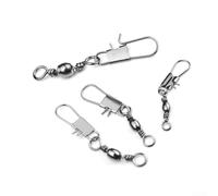 Kit giratorio y conector de pesca, 200 piezas para una transición de anzuelo y cebo sin costuras mientras pesca (#12)