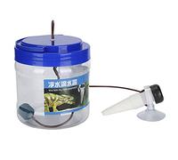Kit Gotero Reptiles 1300ml, Bebedero Goteo Ajustable para Camaleones y Geckos, Humidificador Terrario con Soporte, Dispensador Agua Automático para Mascotas Exóticas, Transparente