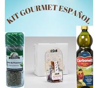 Kit Gourmet Español: Hierbas Provenzales La Barraca + Aceite de Oliva Virgen Extra Carbonell + Azafrán Esir Pushal