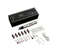 Kit Grabado Inalámbrico Metal 13cm Para Manualidades | 5000-25000 RPM ajustables, para batería recargable USB, para ideal para tallar para madera, plástico y vidrio