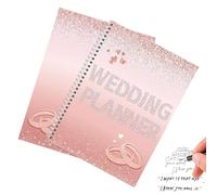 Kit Guía Definitiva Planner Libro Organización Bodas | Organizador con Listas de Tareas y Álbum de Invitados para Parejas - Libro de Recuerdos Brillante para Parejas con Listas, Presupuesto y
