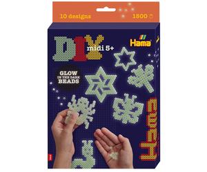 Kit Hama Beads Midi Brilla en la Oscuridad