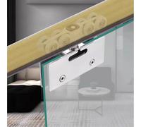 Kit herraje puerta corredera Riel De Repuesto Para Puerta Corrediza Vidrio, Kit Deslizante Puertas Baño Y Gabinetes, Apto Para 8 A 12 Mm Grosor. Fácil Instalar Cortar(21.5'/655cm)