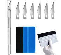 Kit Herramientas para la Instalación de Vinilos,Profesional Raspador de Borde de Fieltro Kit,Herramientas de Instalación de Película de Vinilo, Espatula Vinilo,Herramientas Vinilo,Rasqueta Vinilo