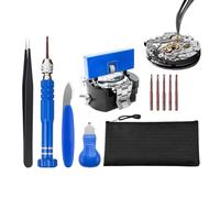 Kit Herramientas Reloj con Pinzas Y Herramientas Manuales De Trabajo Pesado | Set Extractores Traseras Pasadores Eslabones Reloj para Electrónica Gafas Ordenador Teléfono Joyería Pulsera Taller