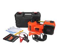 Kit hidráulico de gato eléctrico de 5 toneladas de 12 V con llave de impacto e inflador para reparación de garaje de cambio de neumáticos, rango de elevación
