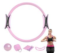 Kit Home Pilates, anillo Pilates y juego de bolas - Pilates Ring Yoga Ball Resistance Bands | 5x accesorios de gimnasio en casa, equipo de entrenamiento de estiramiento de bandas de yoga, equipo