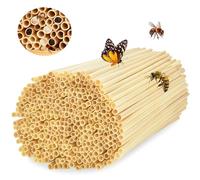 Kit Hotel de Insectos 300 Piezas - Pajitas de Trigo Tubos Nidos 14.5 cm para Abejas, Mariposas y Otros