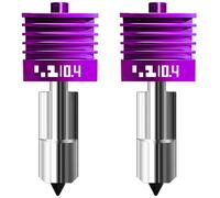 Kit Hotend actualizado para Bambu Lab P2S/H2D/H2S/A1/A1 mini (2 unidades, manga de silicona no incluida), boquillas con revestimiento nano, alta dureza, resistente a altas temperaturas, boquillas