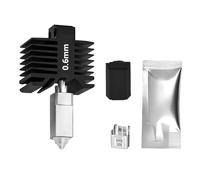 Kit hotend de acero endurecido de 0,6 mm para Bambu Lab X1C, serie P1, impresora 3D de 350 ℃ de alta temperatura, todo Metel integrado Desige kit de boquilla de extremo caliente para P1S, P1P