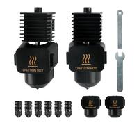 Kit Hotend de impresora 3D para Bambu Lab A1/A1 Mini, 0,2 mm/0,4 mm/0,6 mm/0,8 mm, boquilla Hotend de acero endurecido de alta temperatura con llaves de silicona