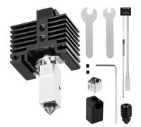 Kit Hotend mejorado para impresora 3D Bambu Lab P1S/P1P, con bloque de calentamiento de cobre plateado, Heat Break de titanio, boquilla de acero endurecido de 0,4mm, kit de bloque de calentamiento