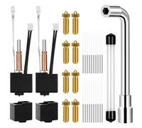 Kit Hotend para Kobra 3/Kobra 3 Combo, 1 Llave para Boquillas, 2w Hotends, 2 Fundas Protectoras de Silicona, 8 Boquillas de Latón de 0,4 mm, 20 Agujas de Limpieza, Kit Caliente para Impresora 3D