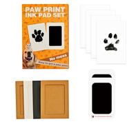 Kit Huella del Pie,Huellas de Bebé en Tinta y Manos Kit,4 Tarjetas de Impresión y 2 Plantillas,Kit de Huellas Bebé Pie y Manos Almohadillas de Tinta, No se Mancha,Kit Huella del Mascota