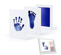 Kit Huella del Pie,Kit de Huellas Bebé Pie y Manos,Kit Huellas Bebe Recien Nacido,Kit Huella Pie Bebe,Almohadillas de Tinta No Tóxicas,Kit Huella del Mascota,Regalo de Bautizo o Recuerdo