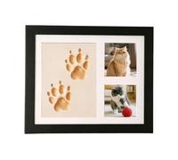 Kit Huella Pata Perro Recuerdo Marco De Madera Con Rastro De Pata | Kit de moldeo de pata de perro de recuerdo para el hogar, cocina, dormitorio, pasillo, entrada, oficina, mesa, ventana