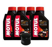 Kit Inspección 4 Litros Aceite Motor 4 Tiempos MOTUL 7100 10W40 + Filtro de