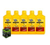 Kit Inspección 5 Litros Aceite Moto Bardahl XTC C60 15W50 + Filtro de Hiflo