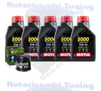 Kit Inspección Aceite Motul 5000 10W40 para Honda NRX1800 Valkyrie Runas 2004>