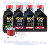 Kit Inspección Aceite Motul 5000 10W40 Para Triumph 900 Sprint SPORTS 1995>