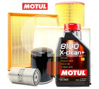 Kit Inspección Filtros + 5 Lt Aceite Motul 5W30 Para BMW Serie 3 E90 E91 E92