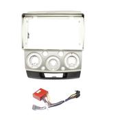 Kit Instalación Marco Radio Coche 2 DIN 9 Pulgadas para Ford para Ranger para Mazda para BT-50 2000-2010 Instalación Radio DVD GPS Mp5 ABS PC Kit Tablero Marco Plano Fascia(Gold-MT Frame Cable)