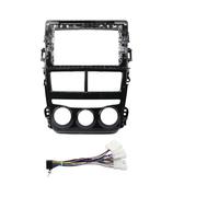 Kit Instalación Marco Radio Coche 9 Pulgadas para Toyota para Vios para Yaris 2017-2019 Marco Coche Adaptador Fascia Android Radio Dash Kit Panel Ajuste(Left MT Cable)