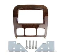 Kit Instalación Marco Radio Coche Audio Fascia Doble DIN Radio DVD Estéreo Panel Dash Kit Instalación Reajuste Marco Adaptador De Madera para Benz S-klasse W220 1998-2005