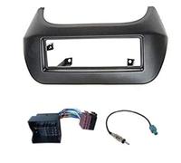 Kit Instalación Marco Radio Coche Fascia De Coche 1Din con Arnés, Antena, Radio, Panel Biselado, Placa del Kit Tablero para Peugeot Bipper 2008+